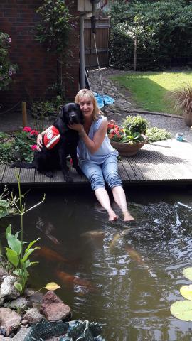 Anja mit Paddy